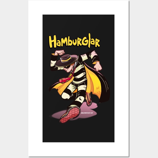 Hamburglar - Circle Jerks logo style Wall Art by dangerjazz